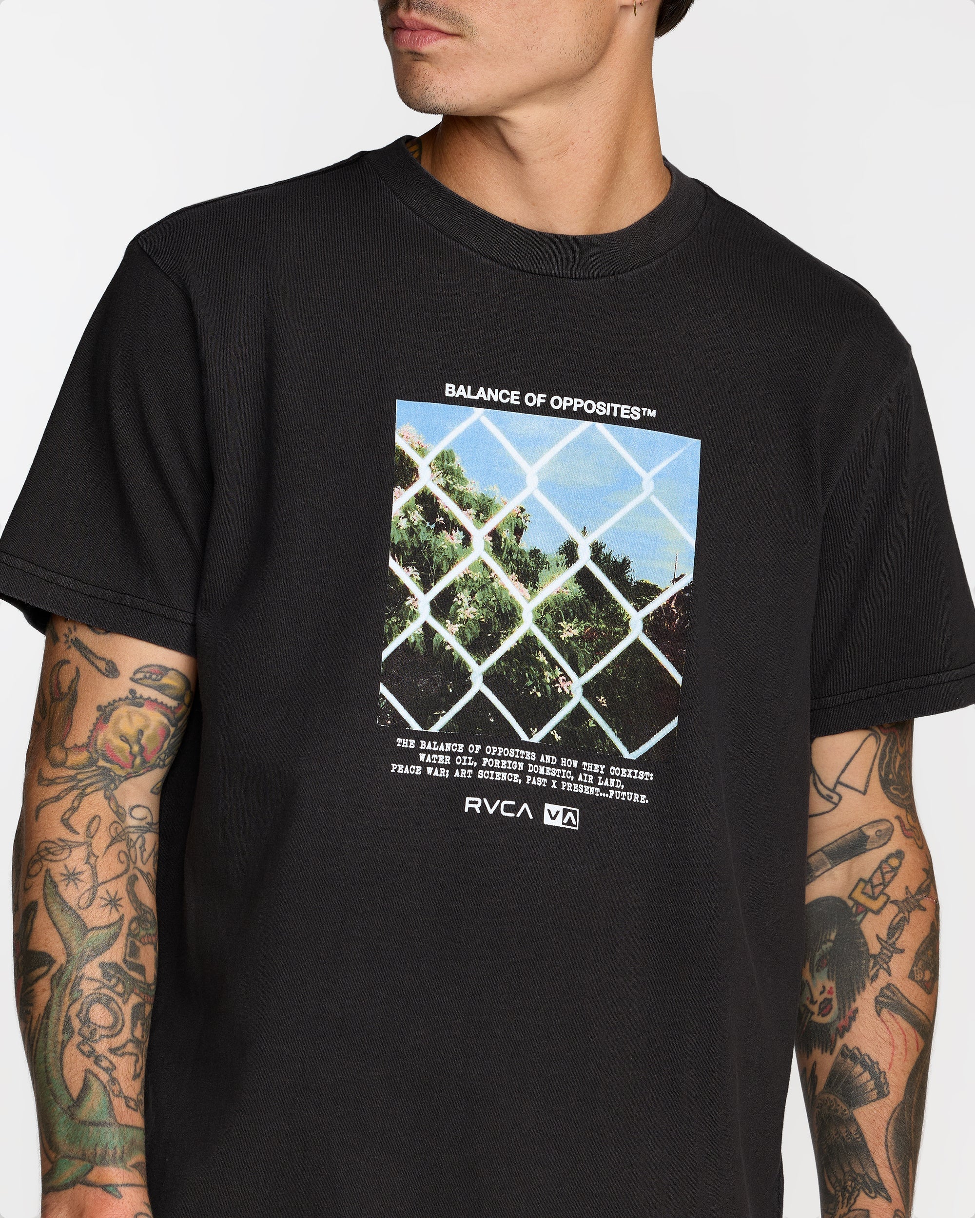 Thru View Short Sleeve Tee - Black | RVCA sale