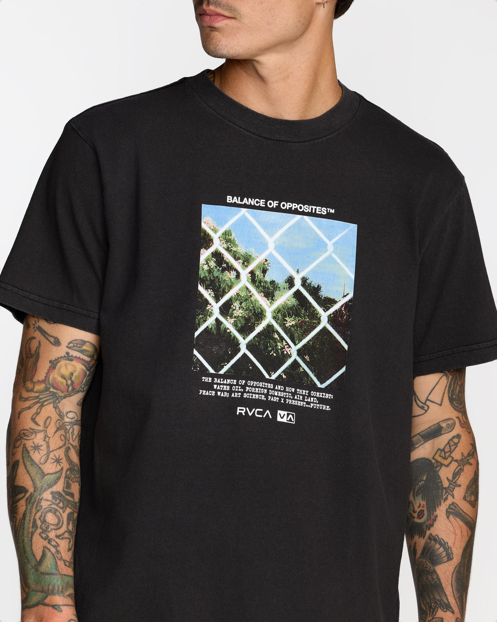 Thru View Short Sleeve Tee - Black | RVCA sale