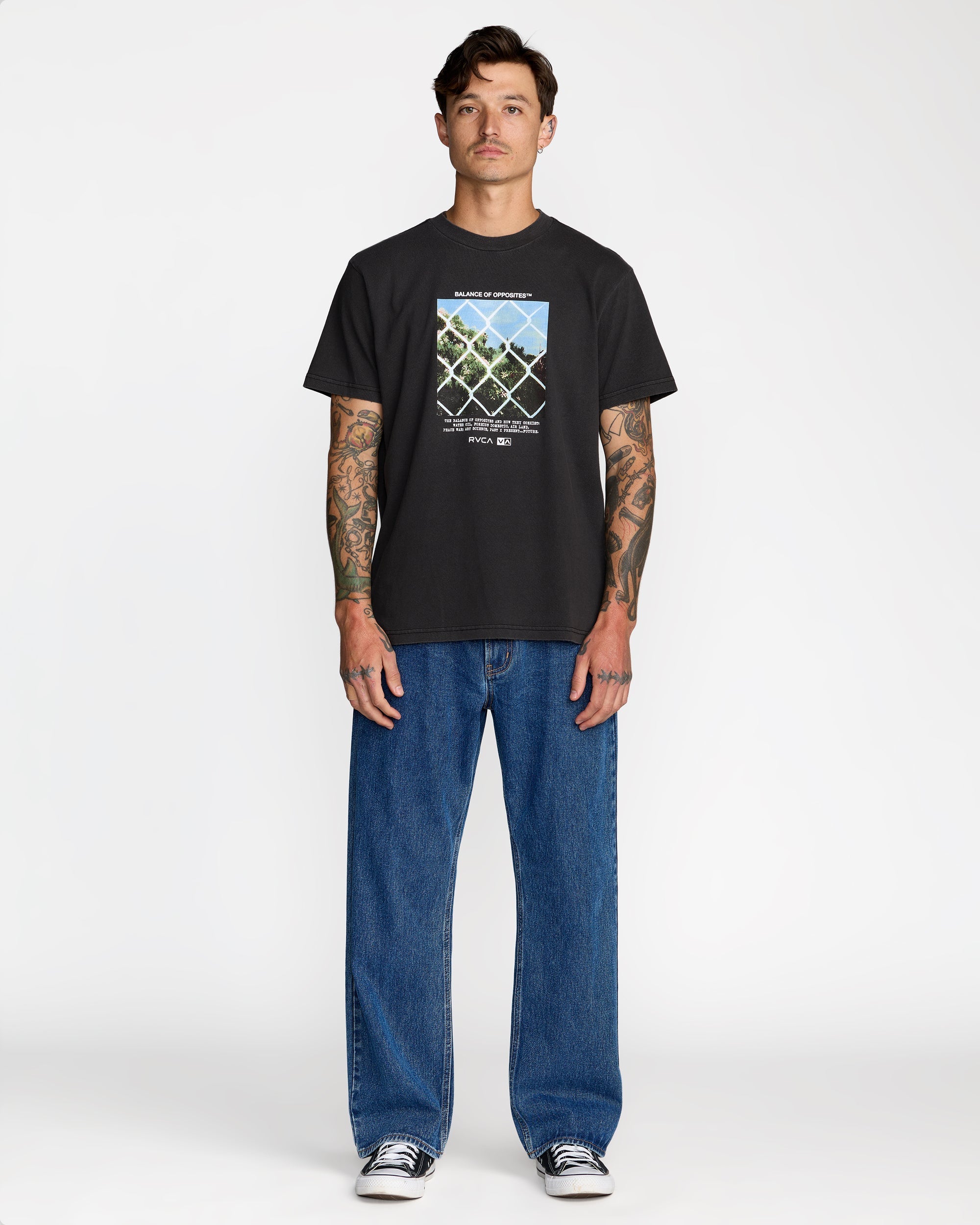 Thru View Short Sleeve Tee - Black | RVCA sale