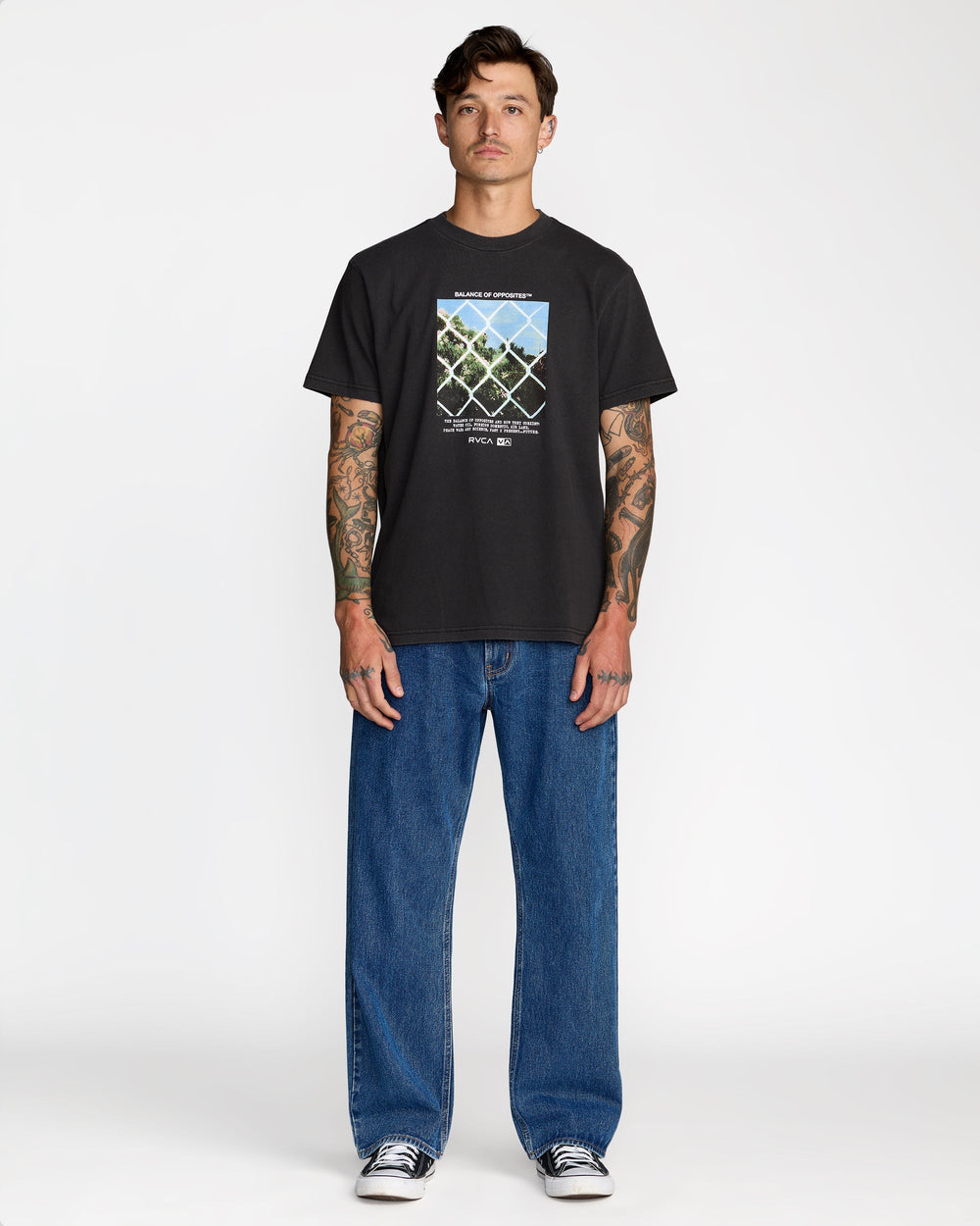 Thru View Short Sleeve Tee - Black | RVCA sale