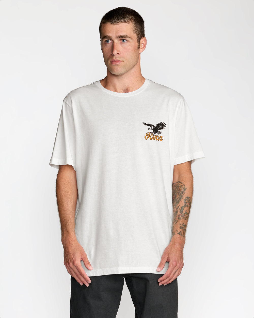 On Wings Short Sleeve Tee - Antique White | RVCA US