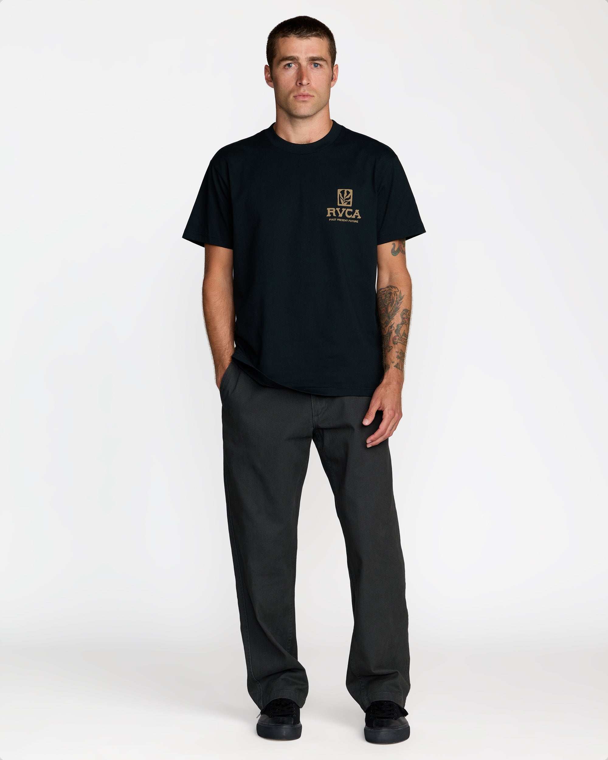 Palmgrove Tee - Black | RVCA sale