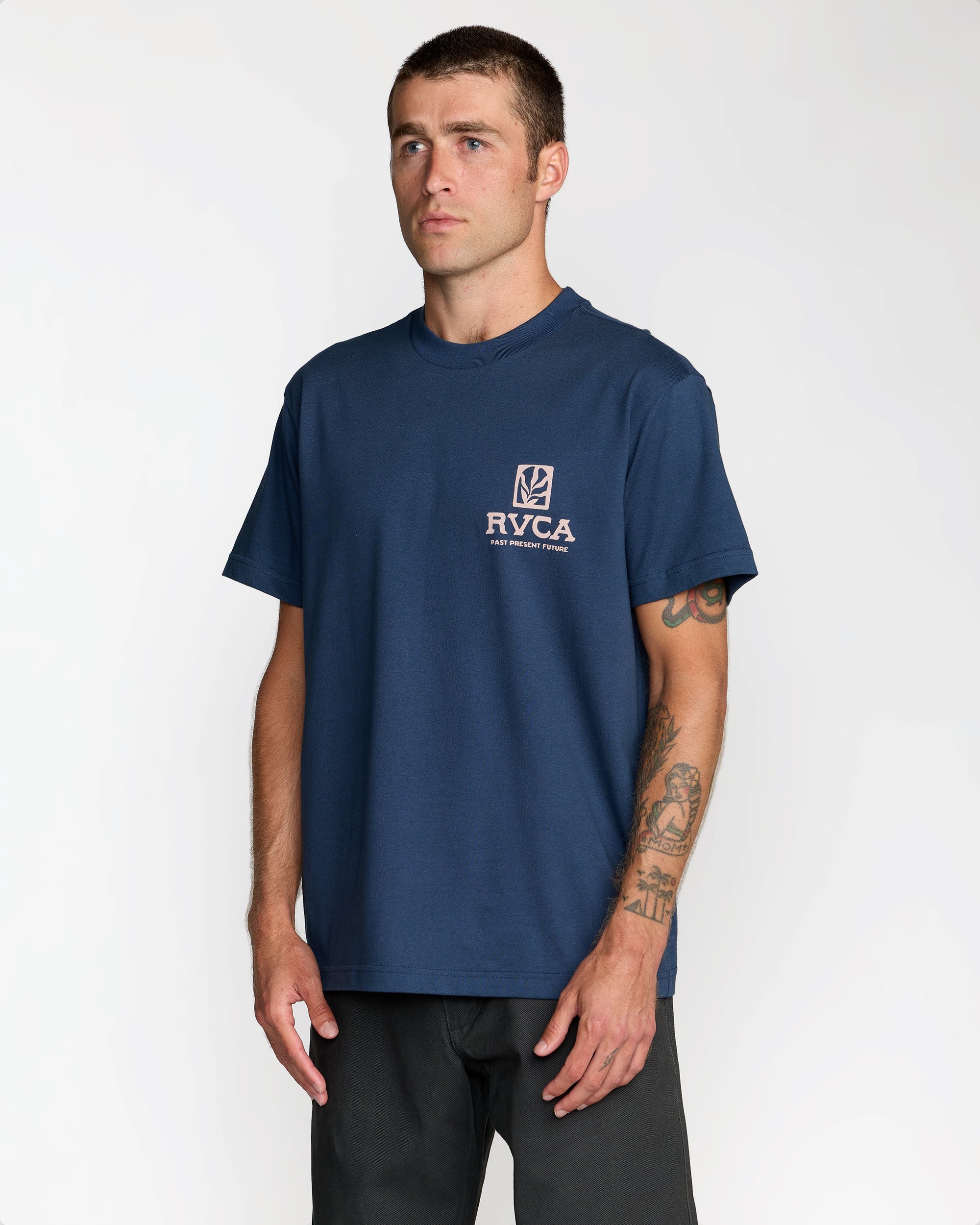 Palmgrove Tee - Moody Blue | RVCA discount