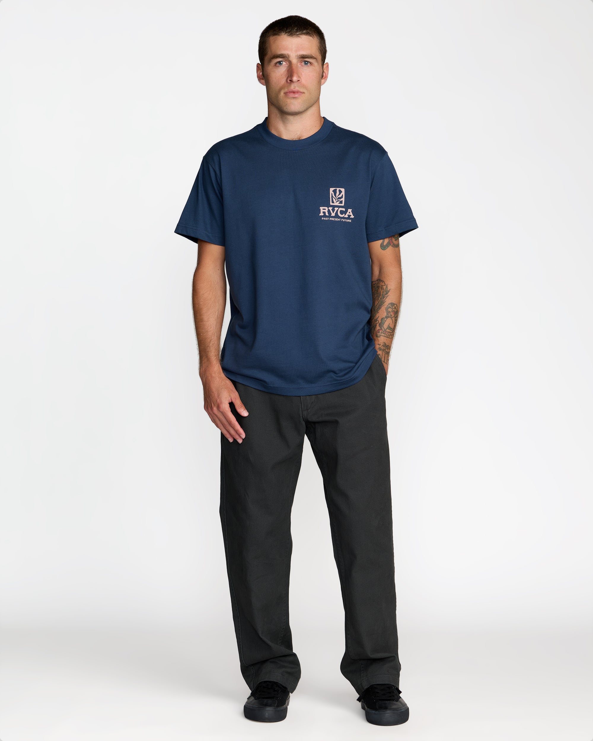 Palmgrove Tee - Moody Blue | RVCA discount
