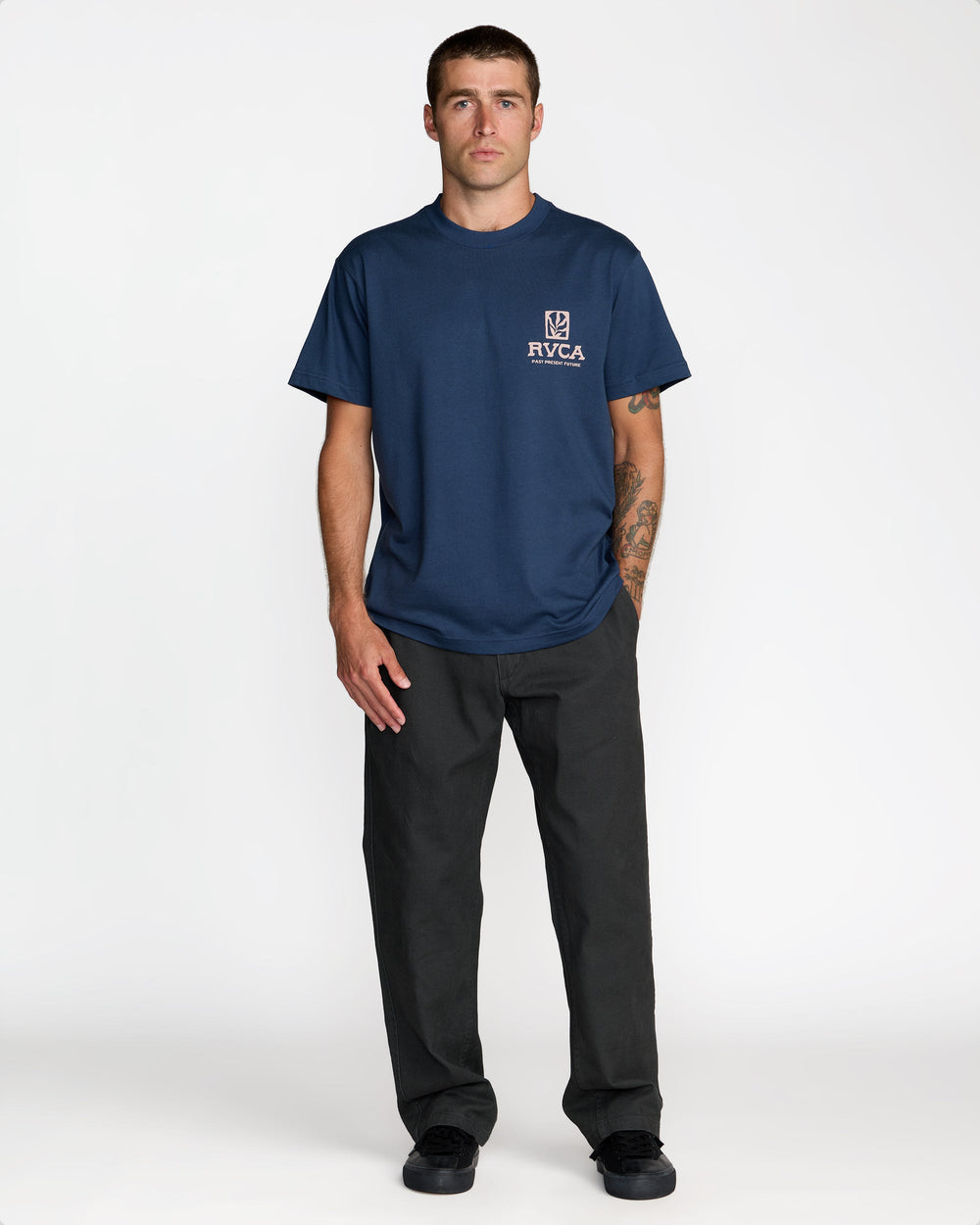 Palmgrove Tee - Moody Blue | RVCA discount