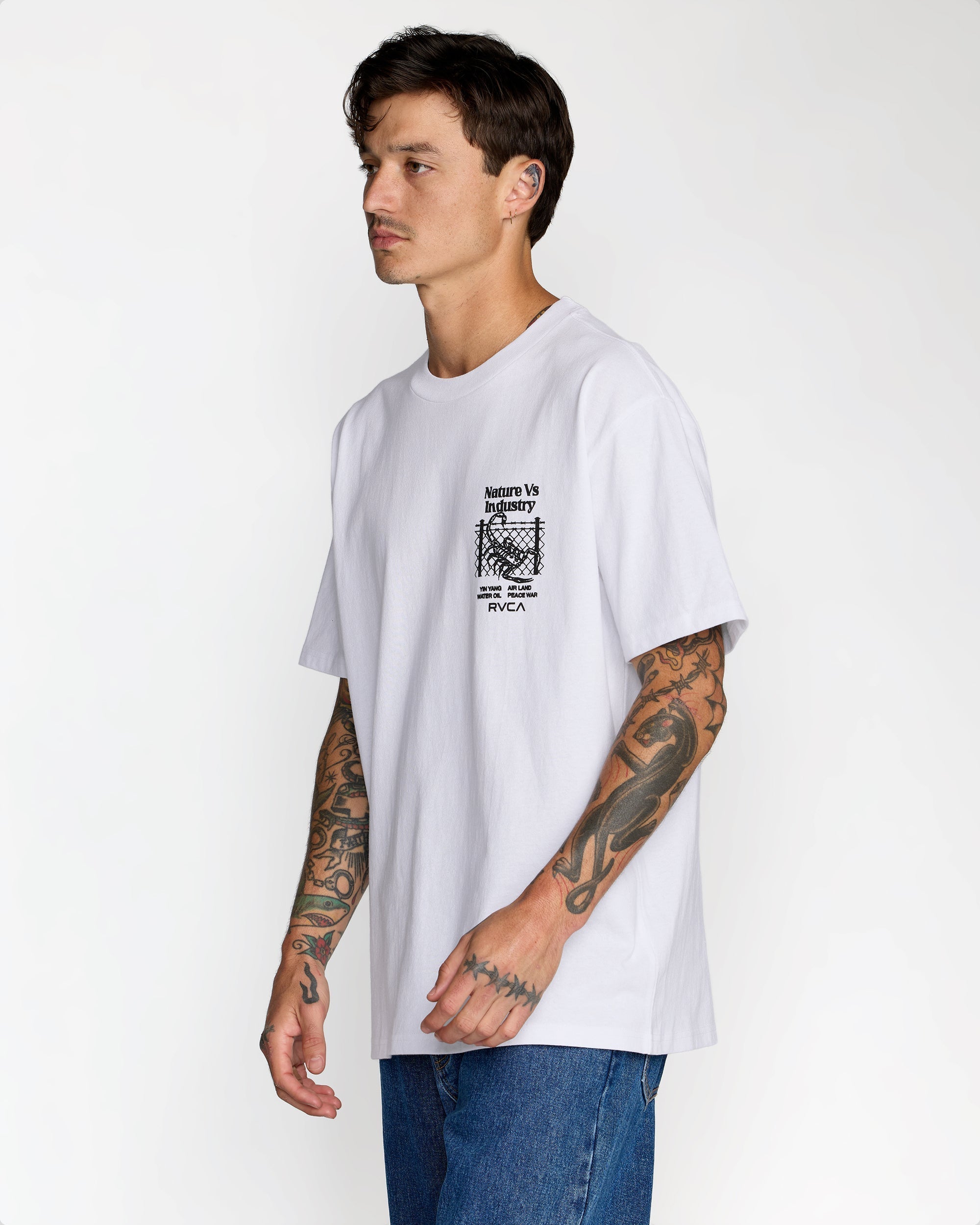 Security Code Tee - White | RVCA US
