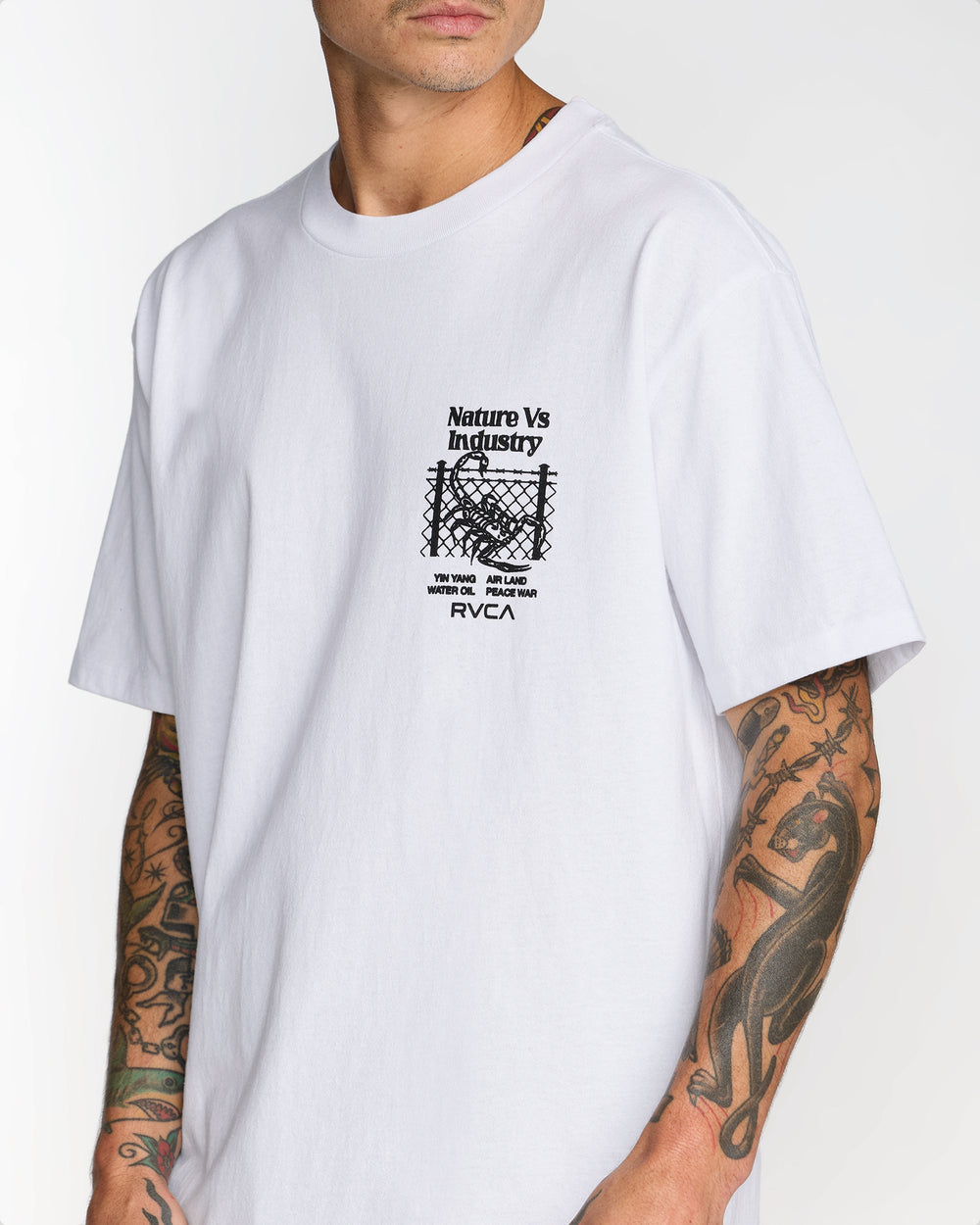 Security Code Tee - White | RVCA US