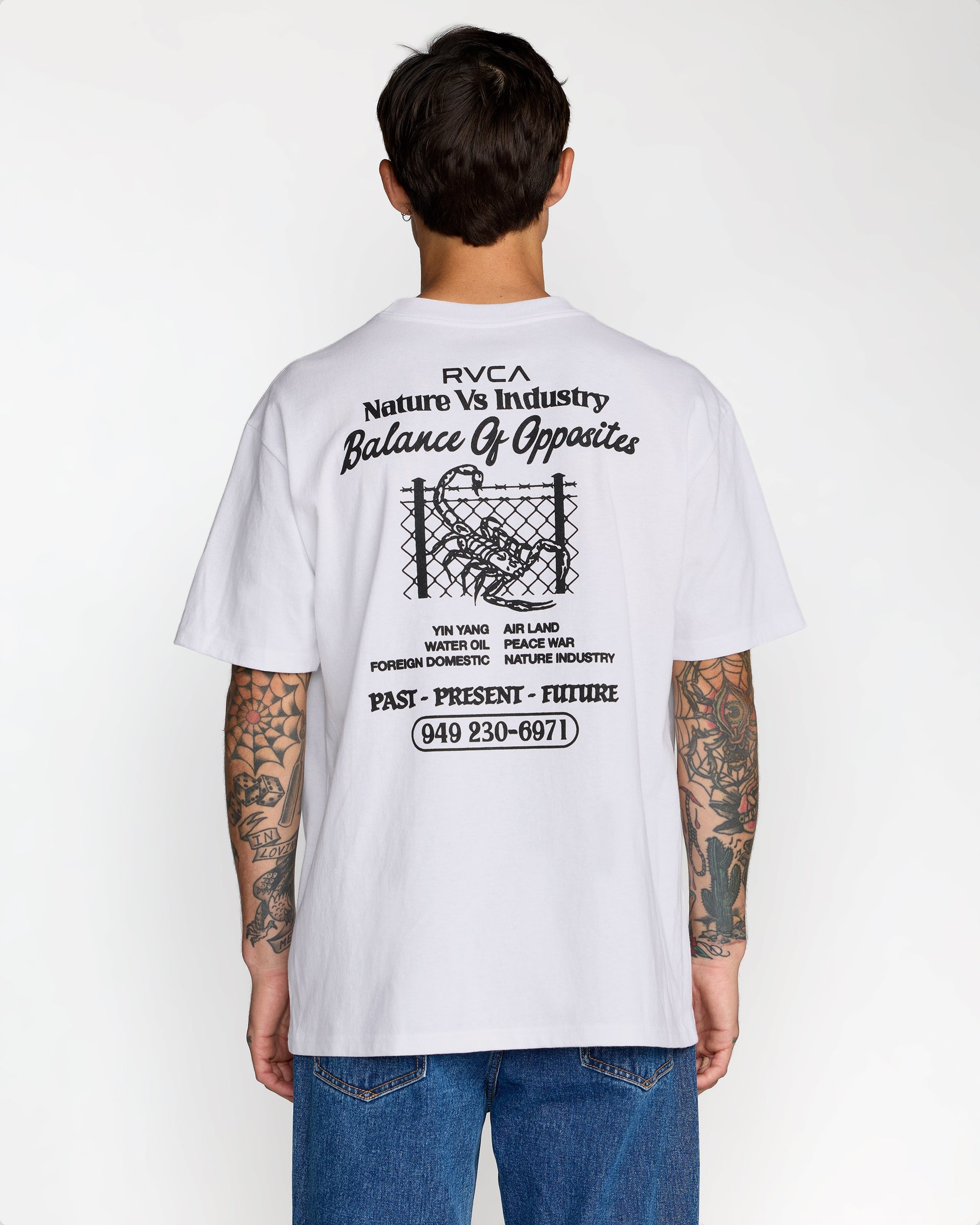 Security Code Tee - White | RVCA US