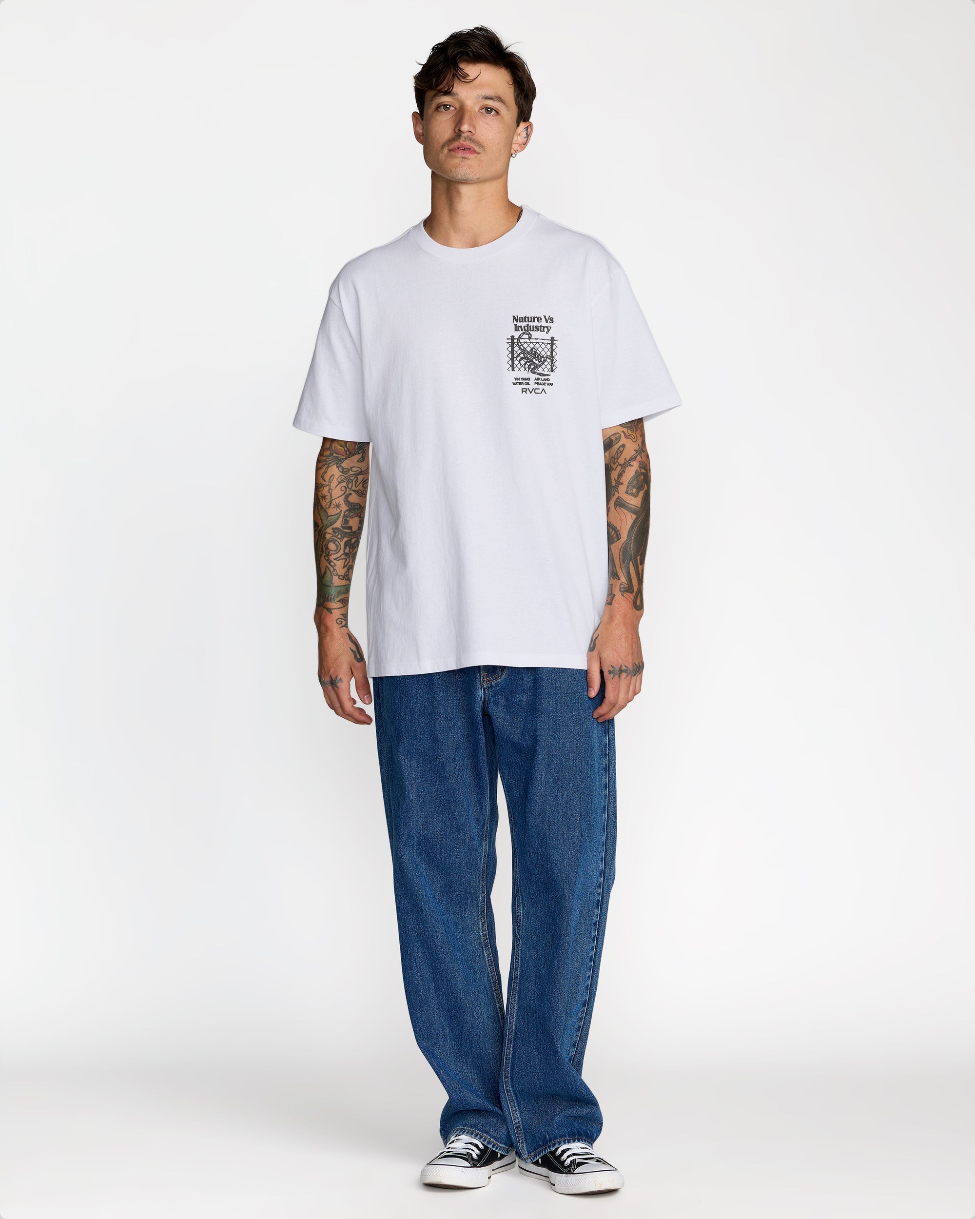 Security Code Tee - White | RVCA US
