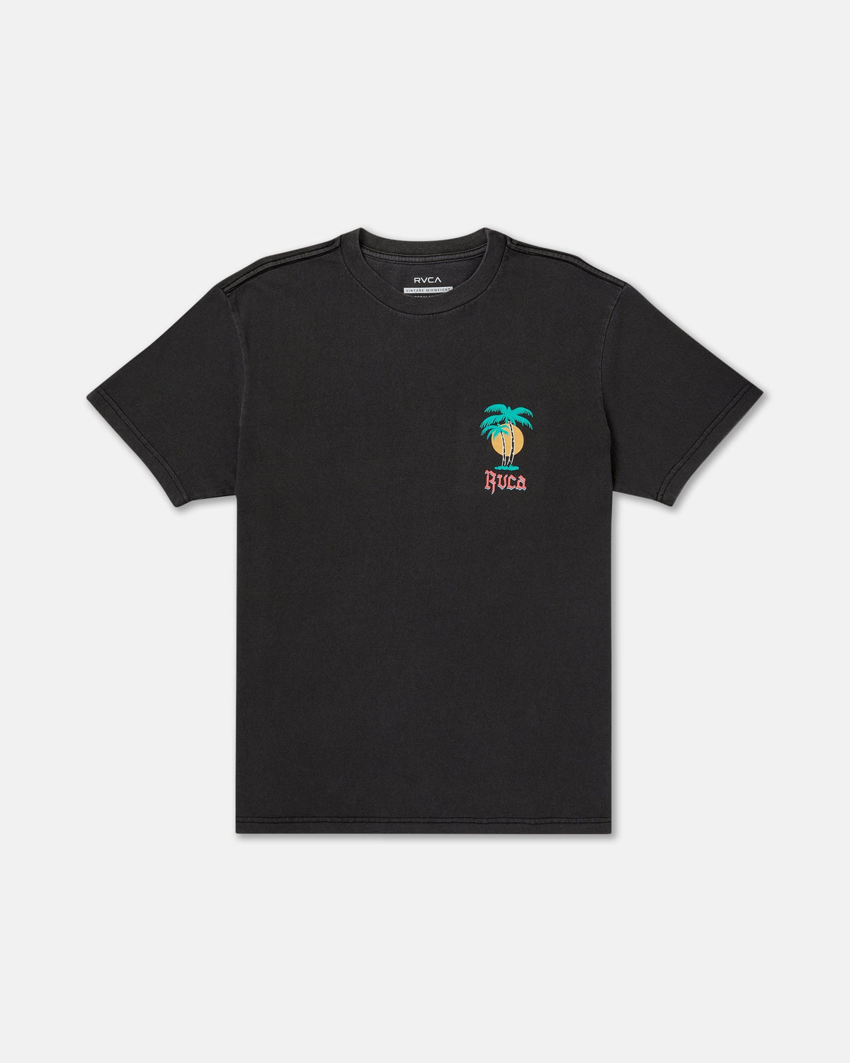 Frond Mural Short Sleeve Tee - Black | RVCA near me
