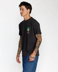 Frond Mural Short Sleeve Tee - Black | RVCA near me