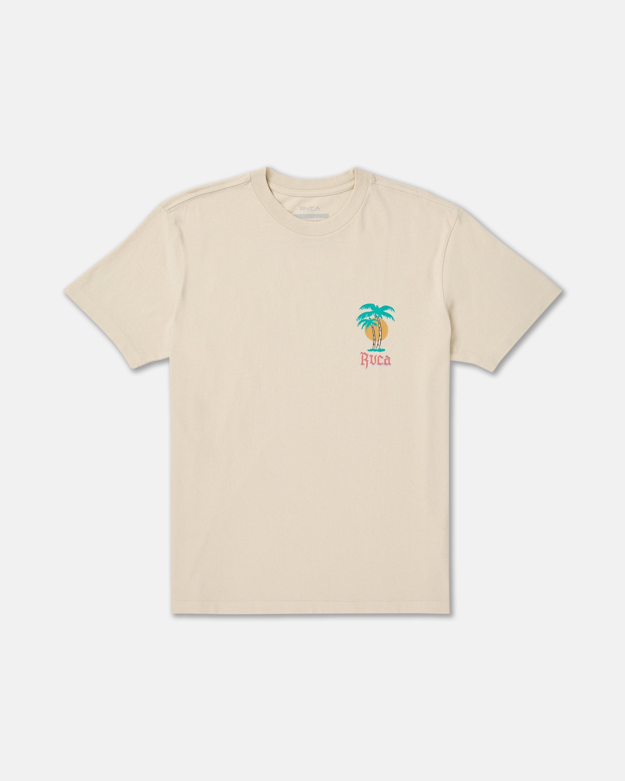 Frond Mural Short Sleeve Tee - Ceramic | RVCA on sale