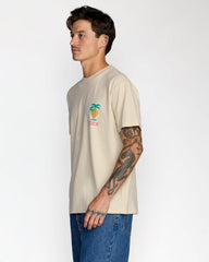 Frond Mural Short Sleeve Tee - Ceramic | RVCA on sale