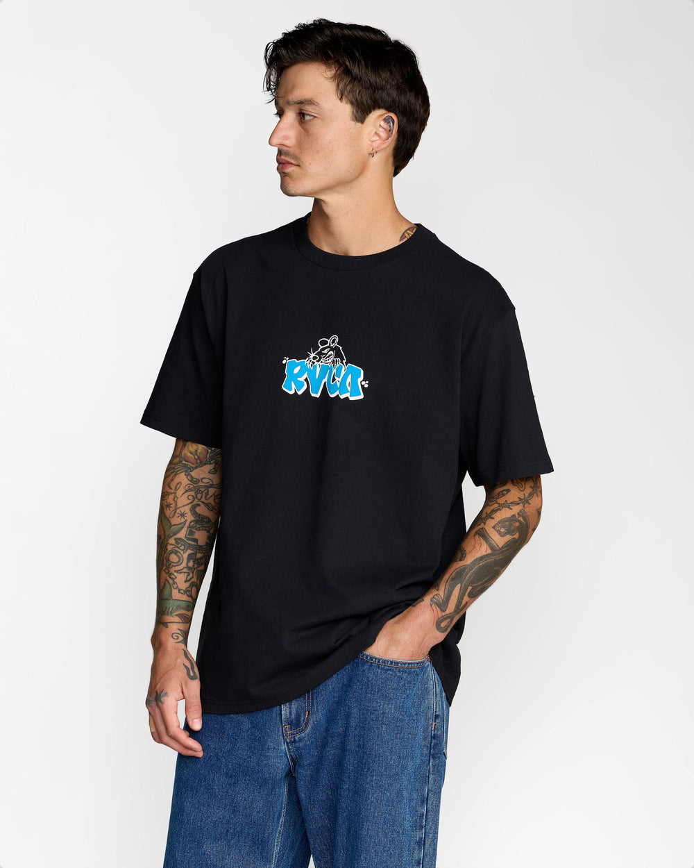 Ratnest Short Sleeve Tee - Black | RVCA near me