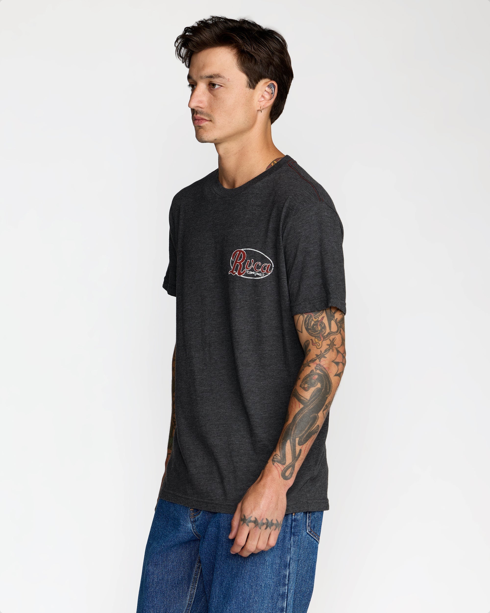 Corral Short Sleeve Tee - Black | RVCA discount
