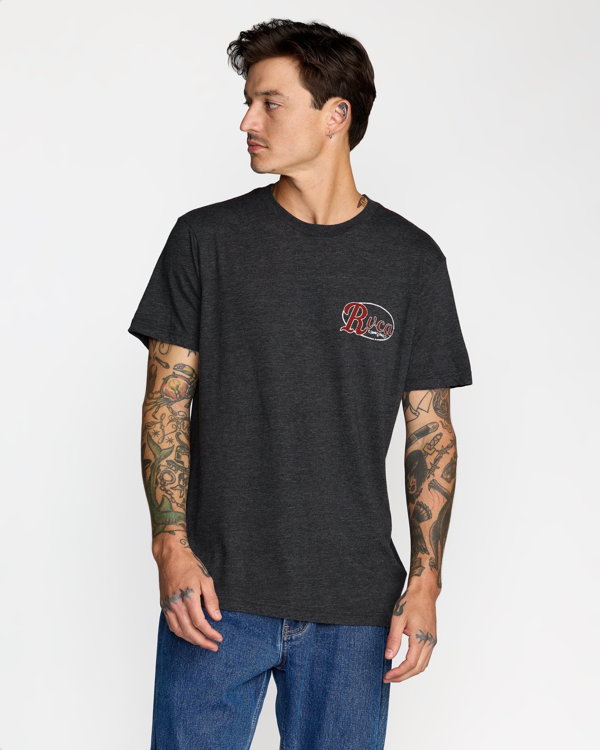 Corral Short Sleeve Tee - Black | RVCA discount