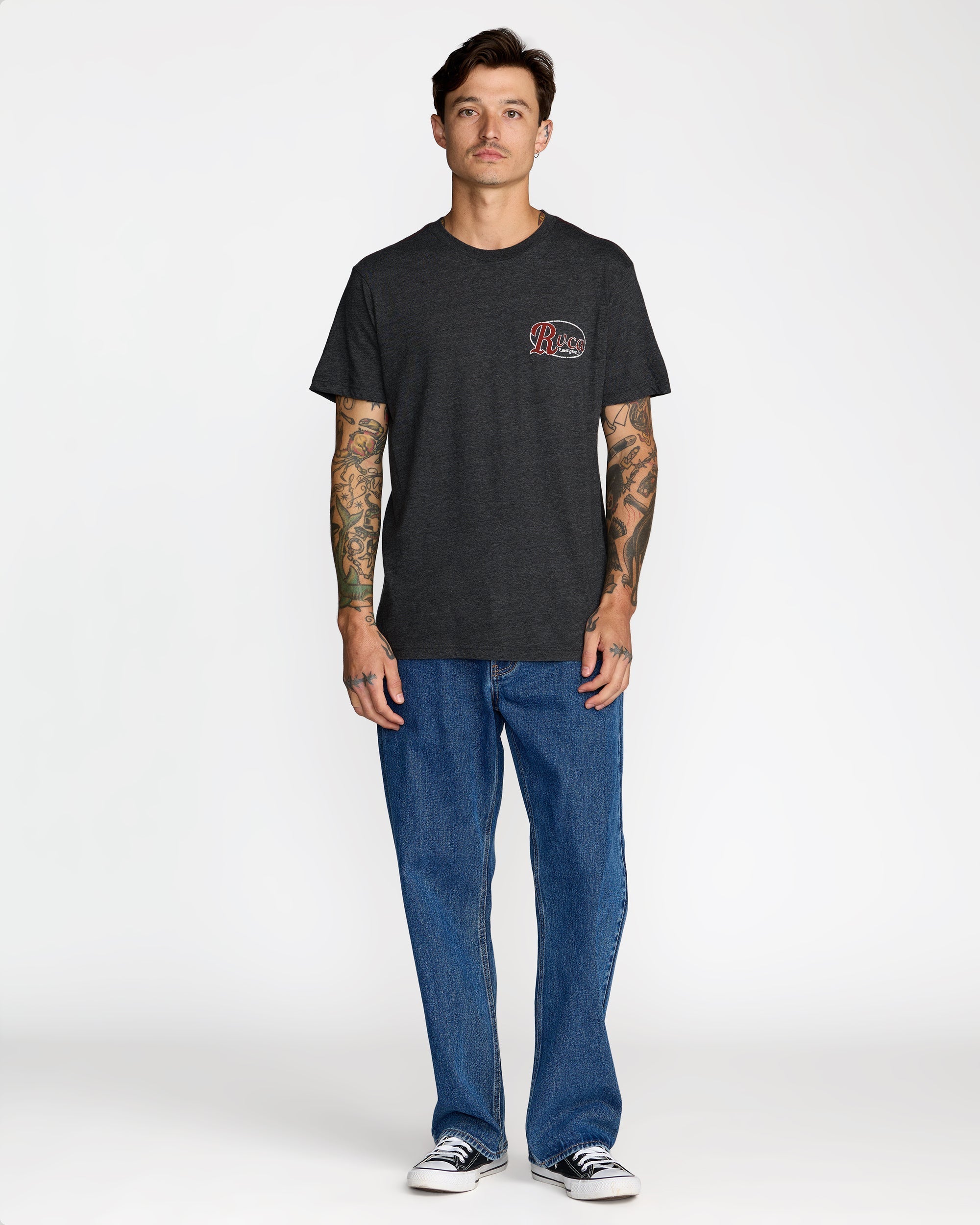 Corral Short Sleeve Tee - Black | RVCA discount