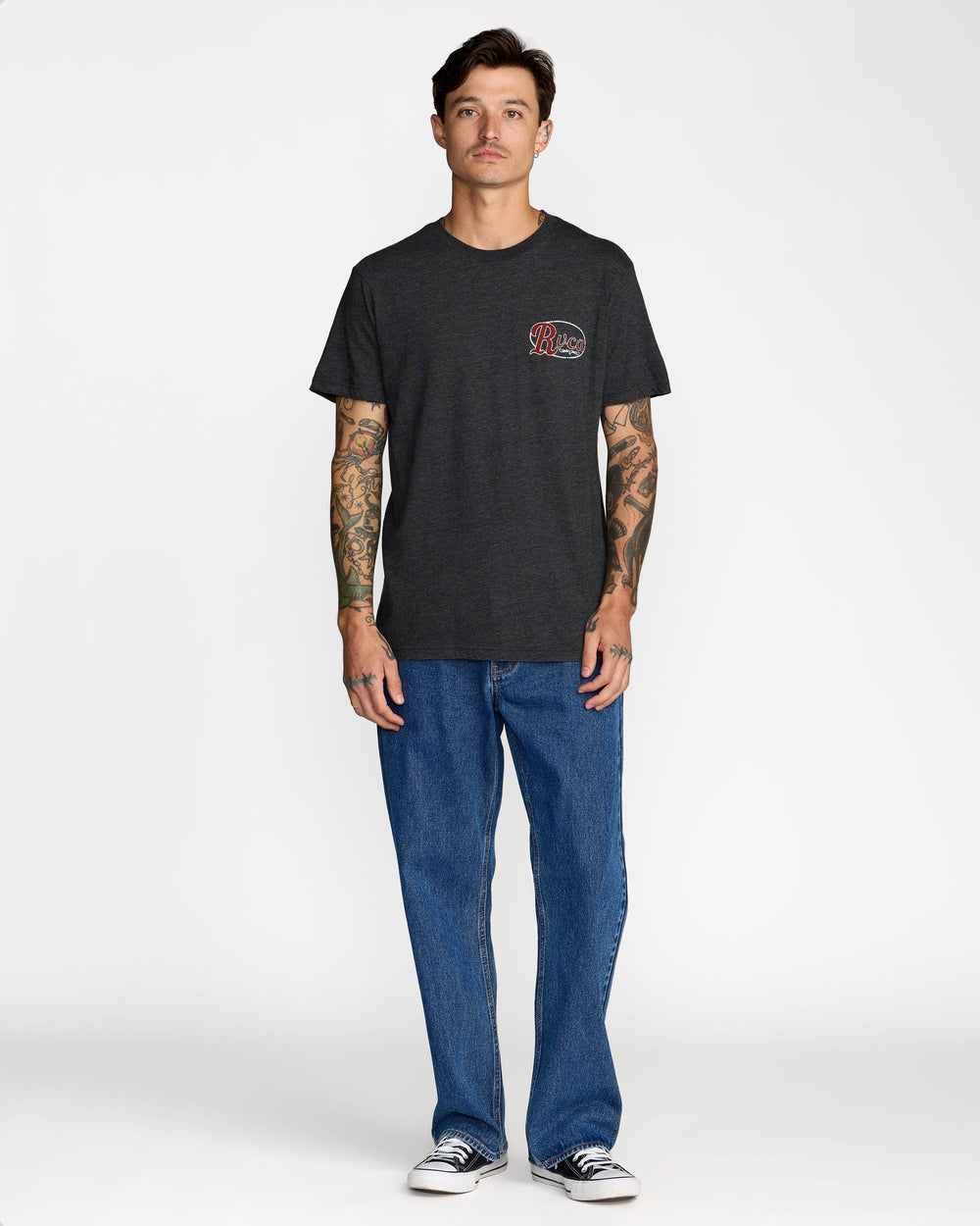 Corral Short Sleeve Tee - Black | RVCA discount
