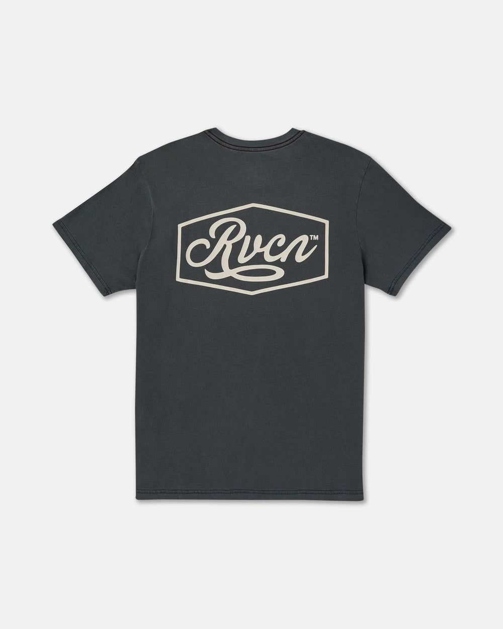Emscript Short Sleeve Tee - Pirate Black | RVCA on sale