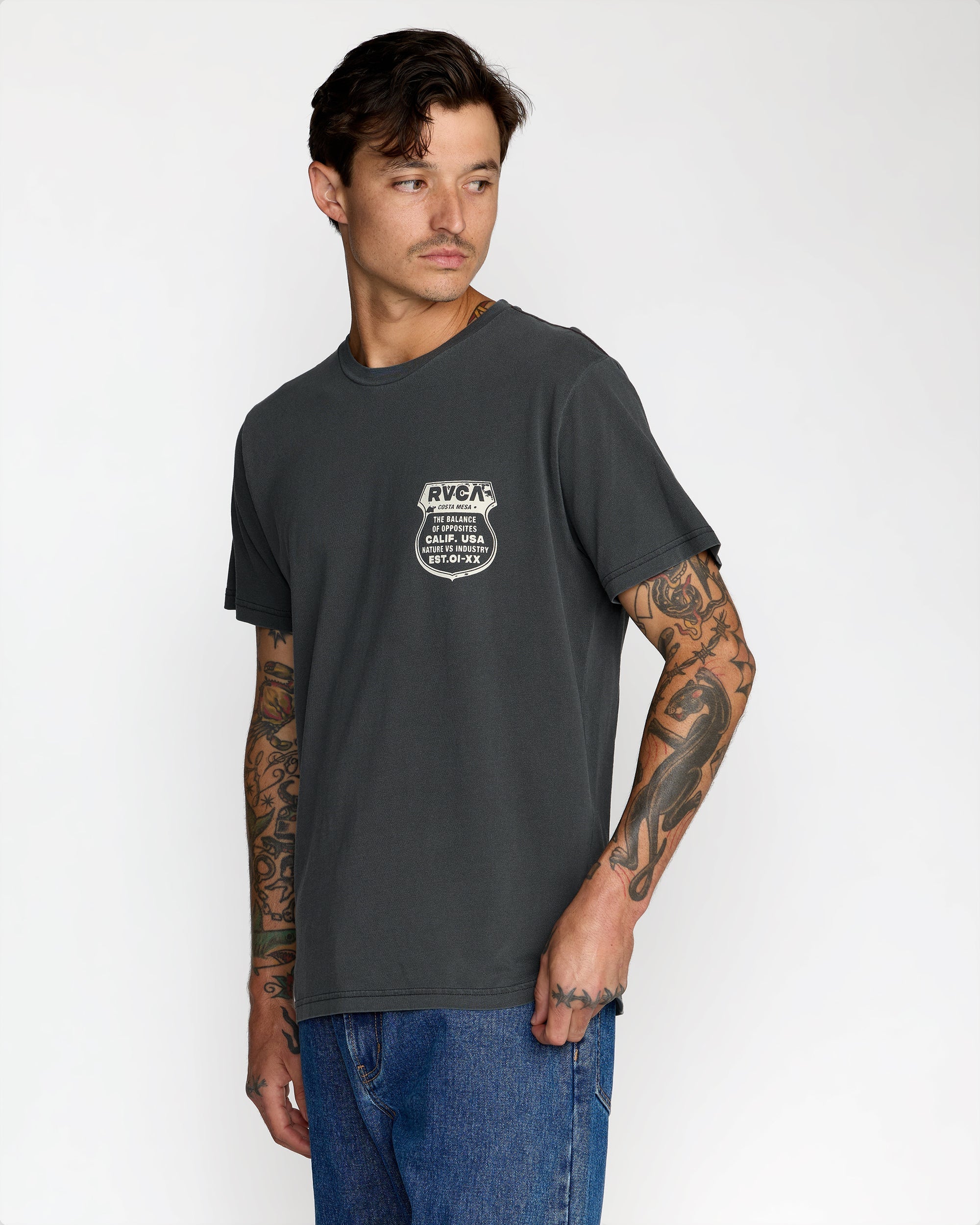 Ride Free Tee - Pirate Black | RVCA for sale