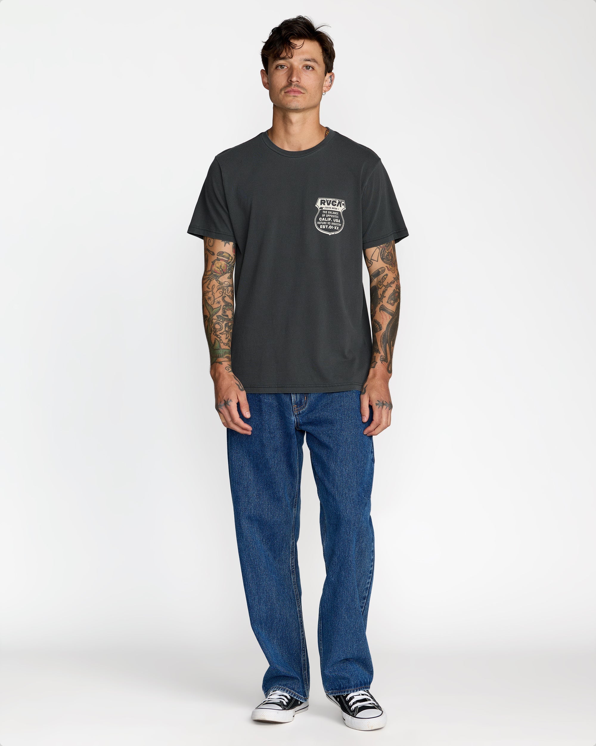 Ride Free Tee - Pirate Black | RVCA for sale