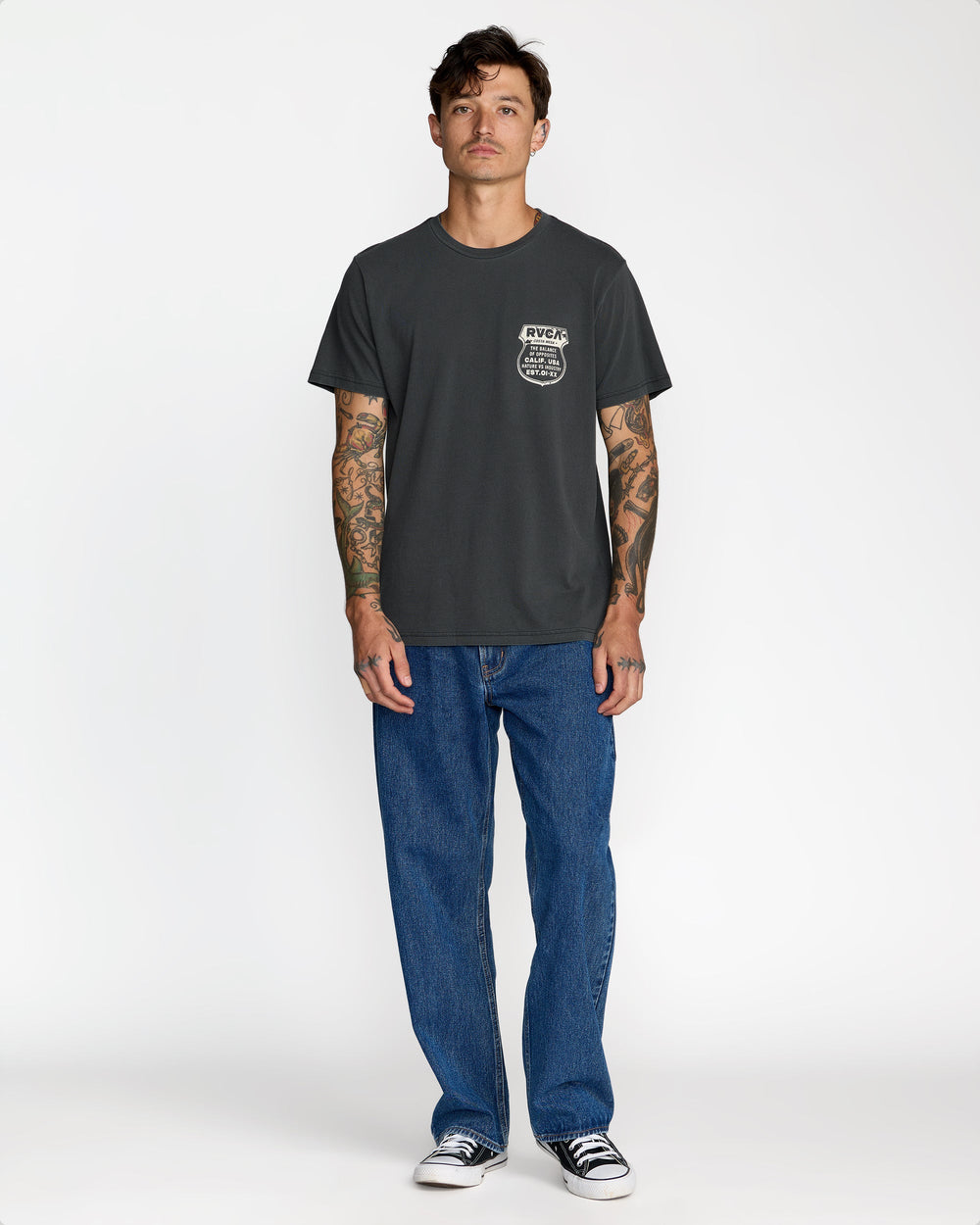 Ride Free Tee - Pirate Black | RVCA for sale