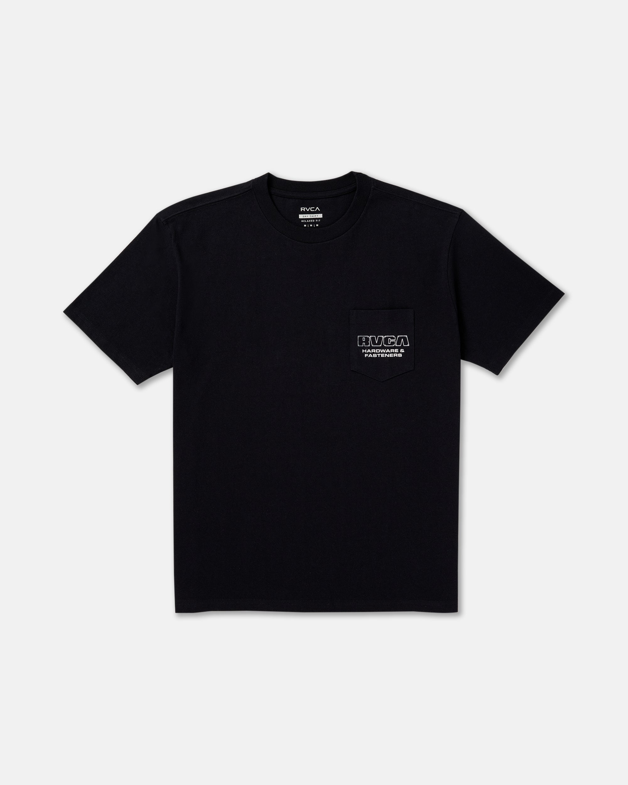RVCA Fasteners Pocket Short Sleeve Tee - Black | RVCA near me