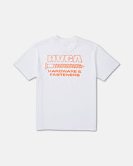 RVCA Fasteners Pocket Short Sleeve Tee - White | RVCA outlet