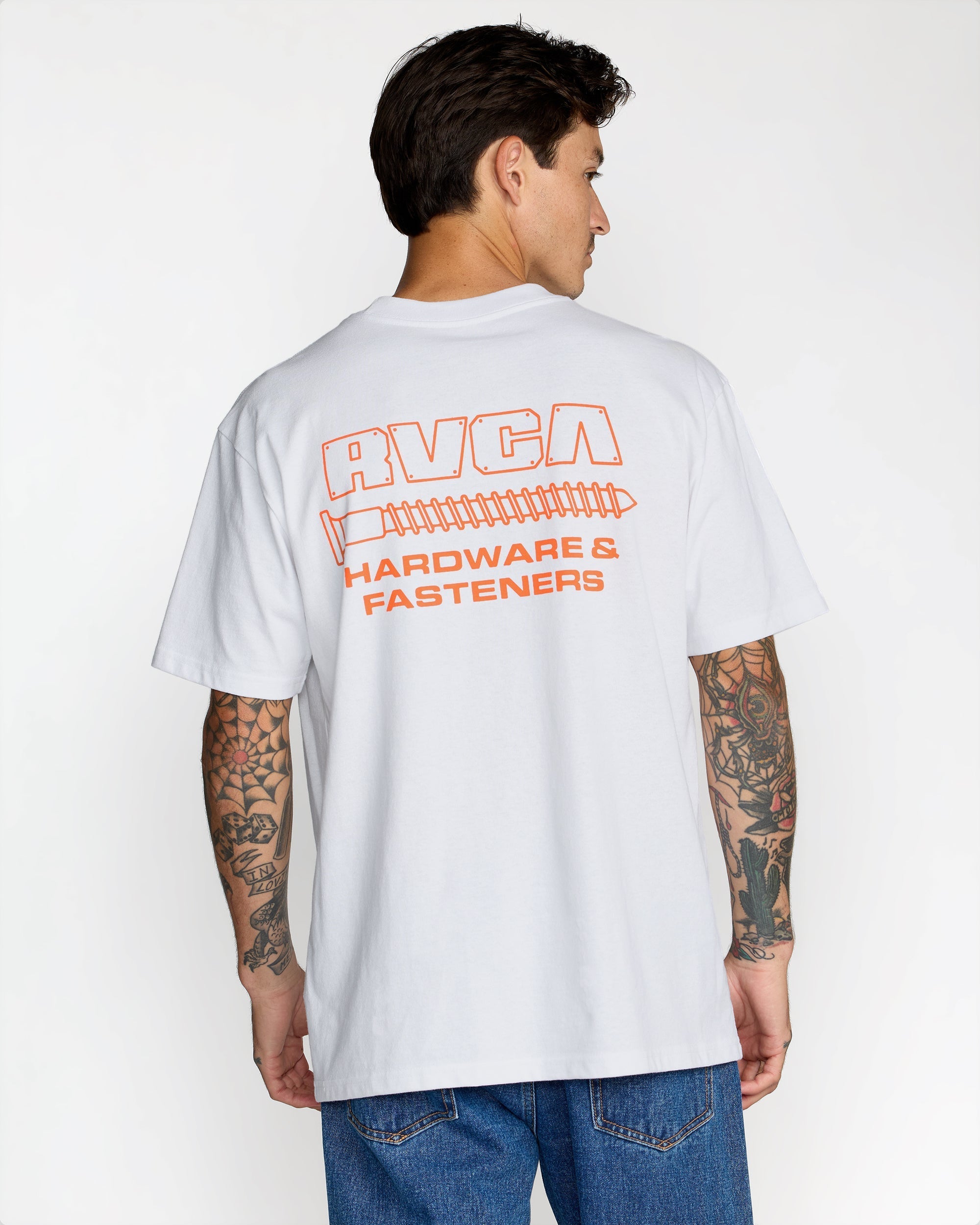 RVCA Fasteners Pocket Short Sleeve Tee - White | RVCA outlet
