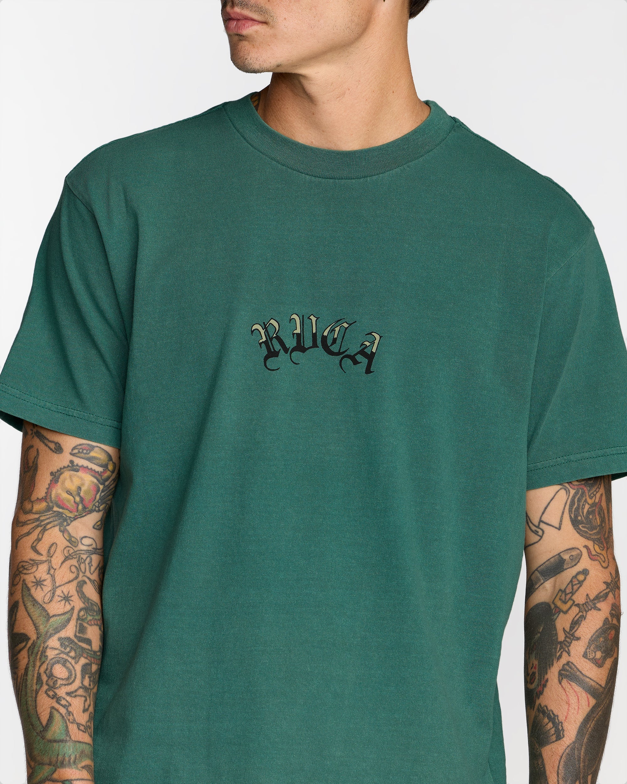 Olde Rvca Short Sleeve Tee - Grass Green | RVCA sale