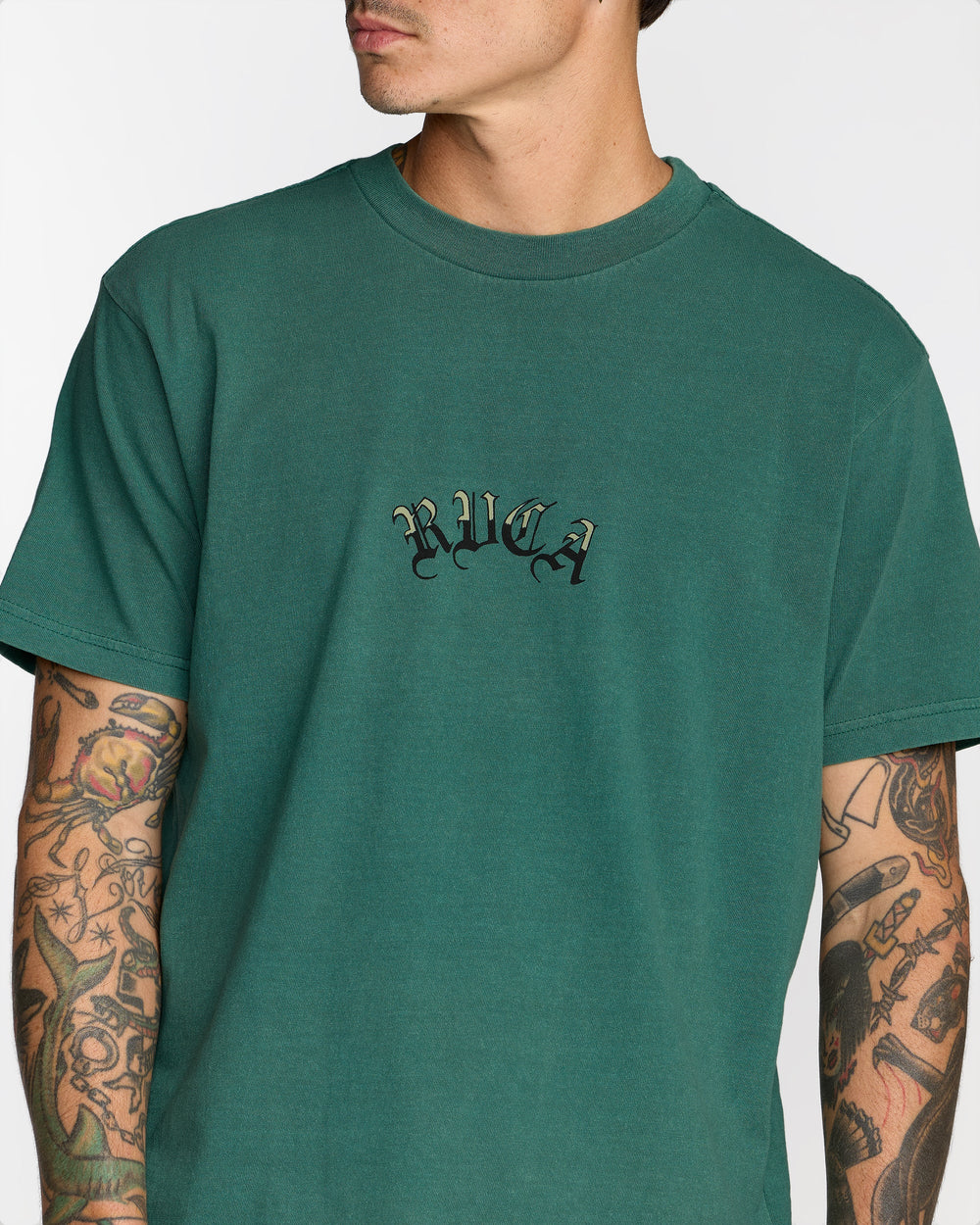 Olde Rvca Short Sleeve Tee - Grass Green | RVCA sale