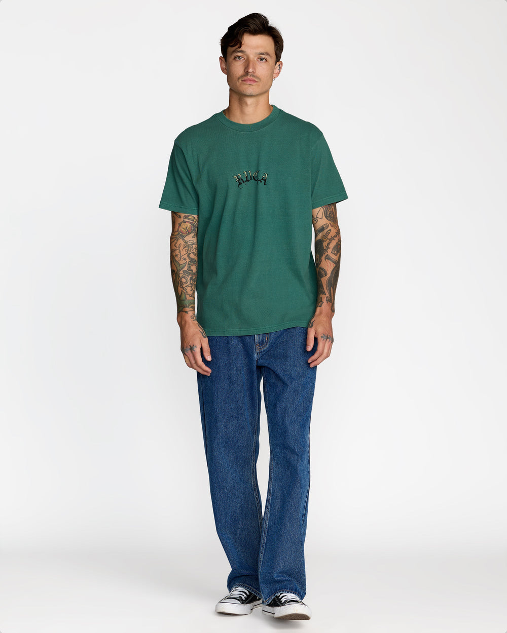 Olde Rvca Short Sleeve Tee - Grass Green | RVCA sale