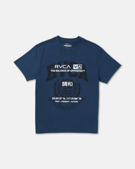 Unitext Short Sleeve Tee - Moody Blue | RVCA online