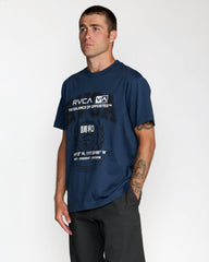 Unitext Short Sleeve Tee - Moody Blue | RVCA online