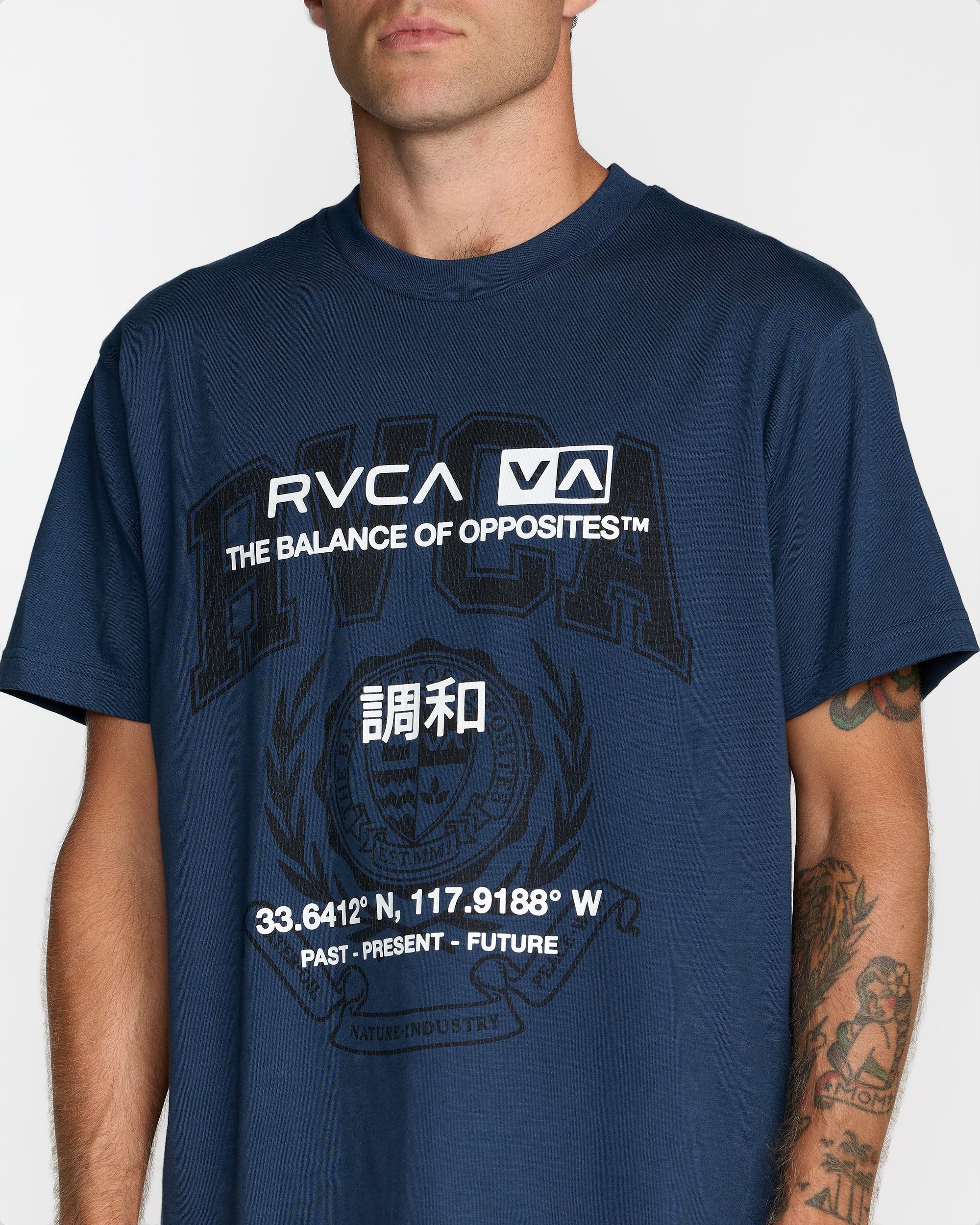 Unitext Short Sleeve Tee - Moody Blue | RVCA online