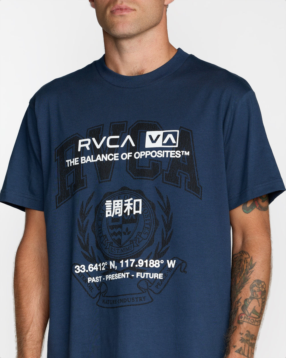 Unitext Short Sleeve Tee - Moody Blue | RVCA online