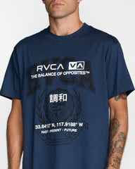 Unitext Short Sleeve Tee - Moody Blue | RVCA online