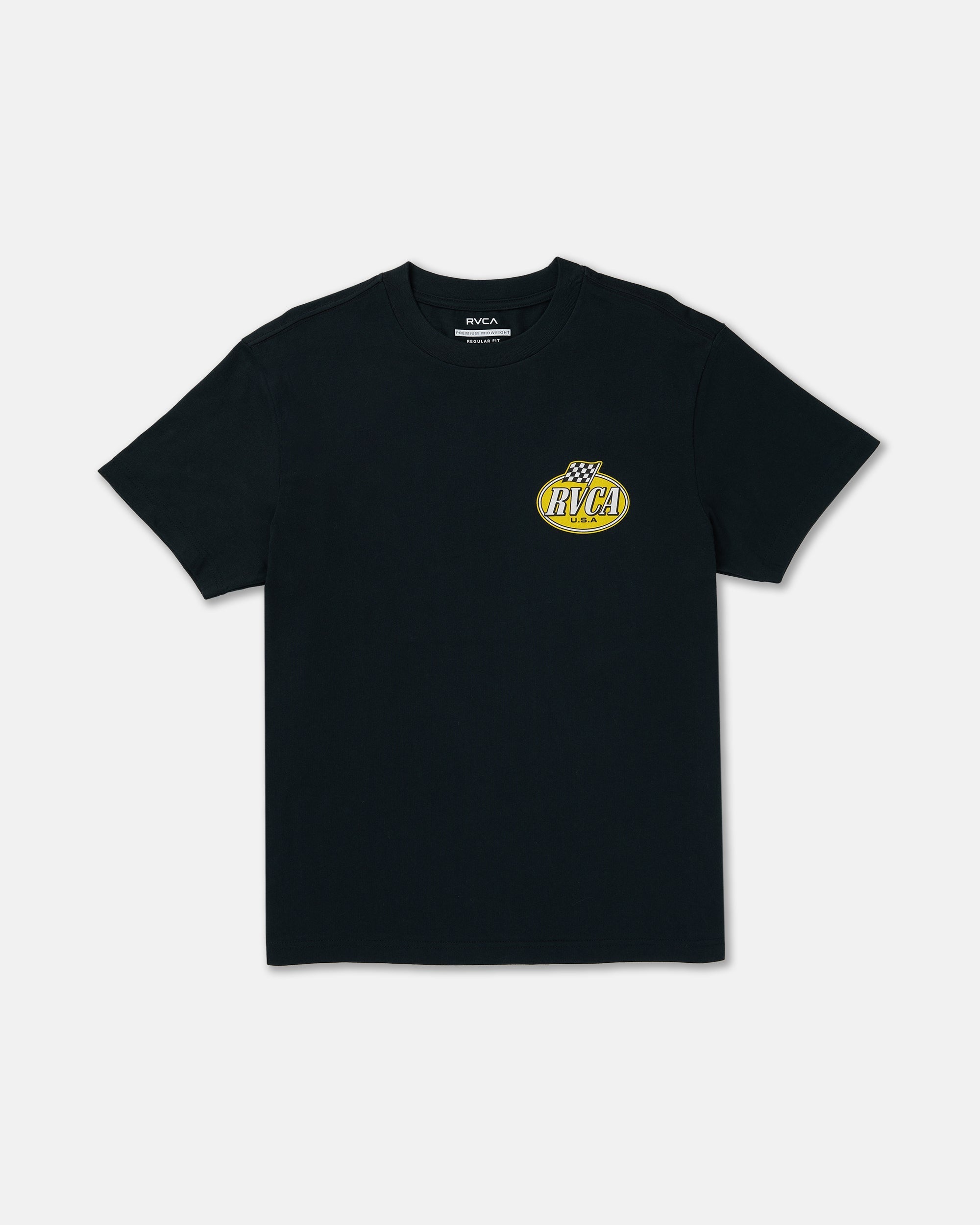 Speed Check Short Sleeve Tee - Black | RVCA sale