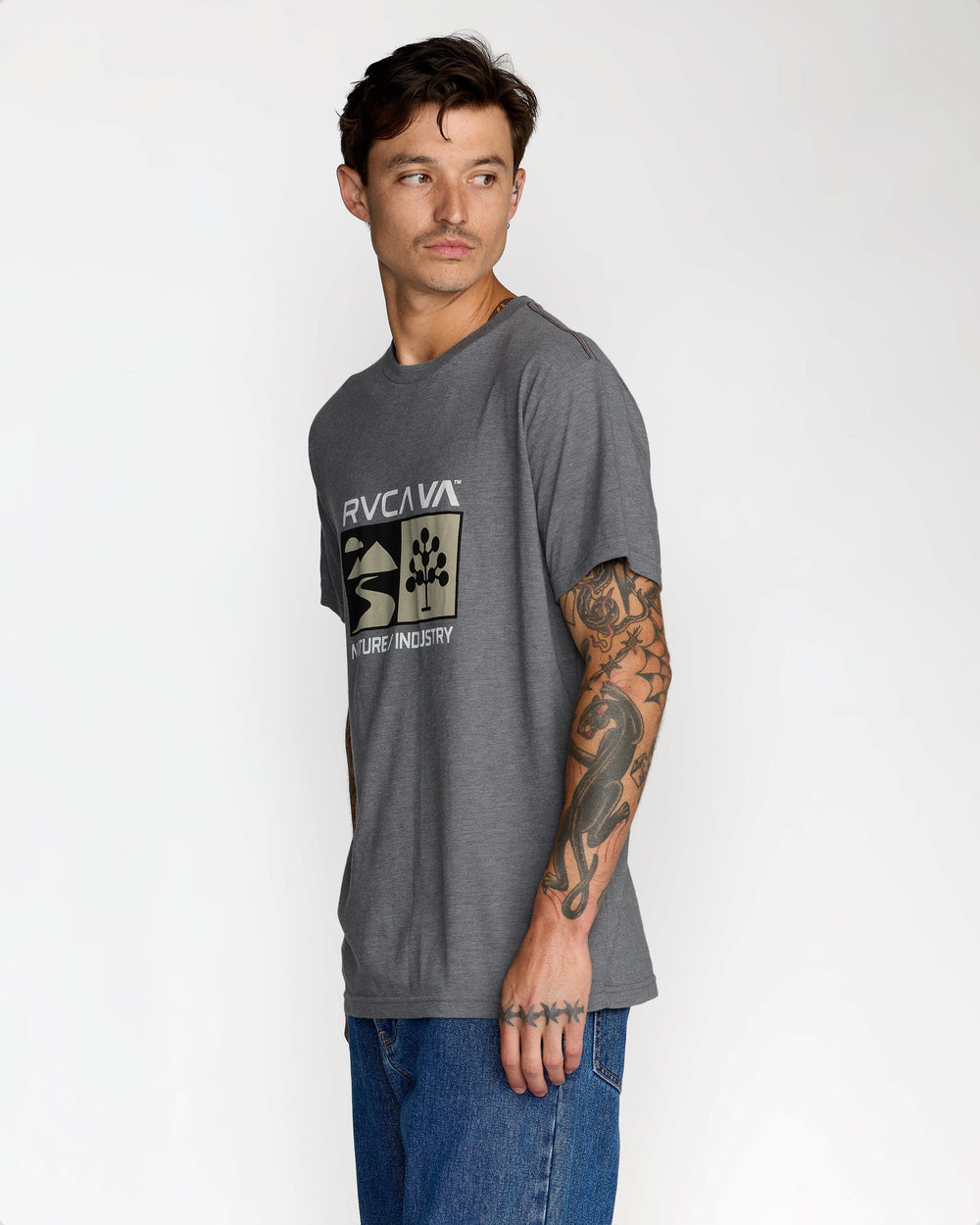 Harvester Short Sleeve Tee - Smoke | RVCA US