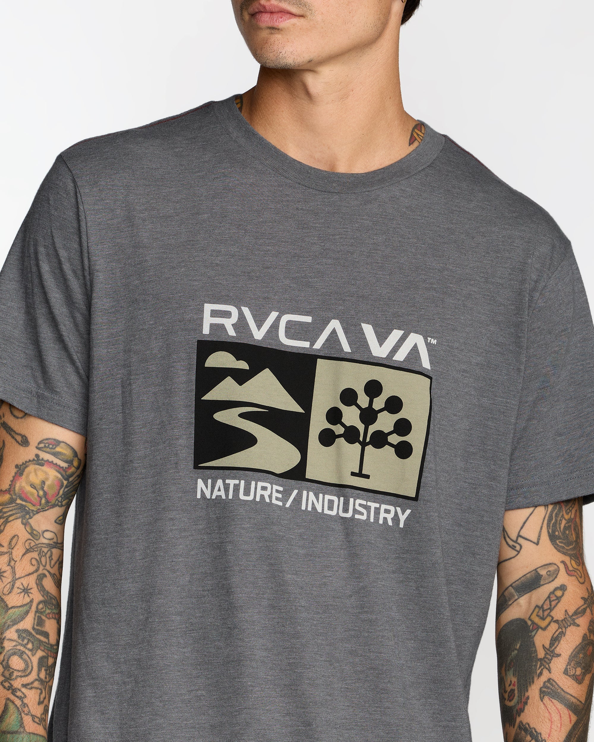 Harvester Short Sleeve Tee - Smoke | RVCA US