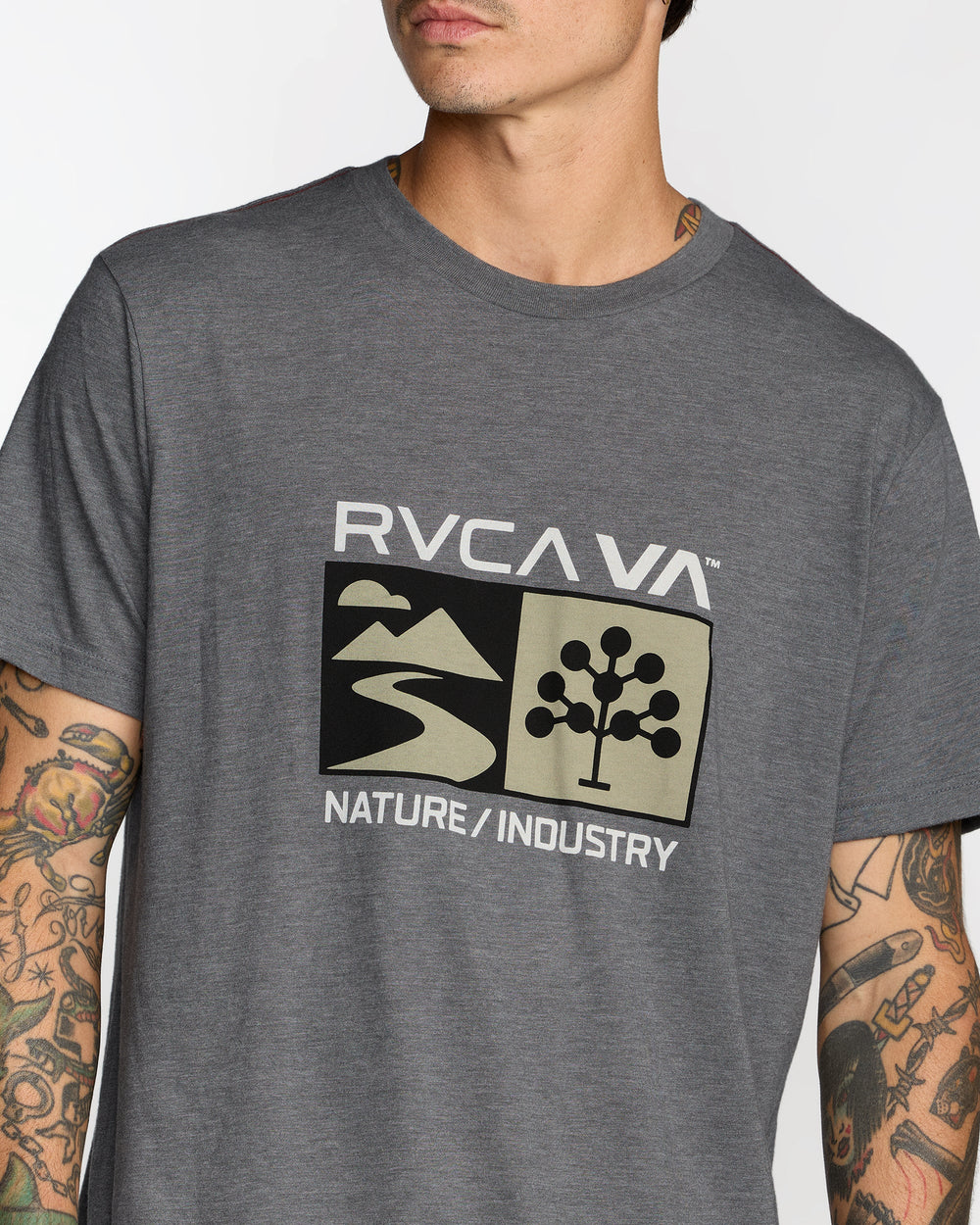 Harvester Short Sleeve Tee - Smoke | RVCA US