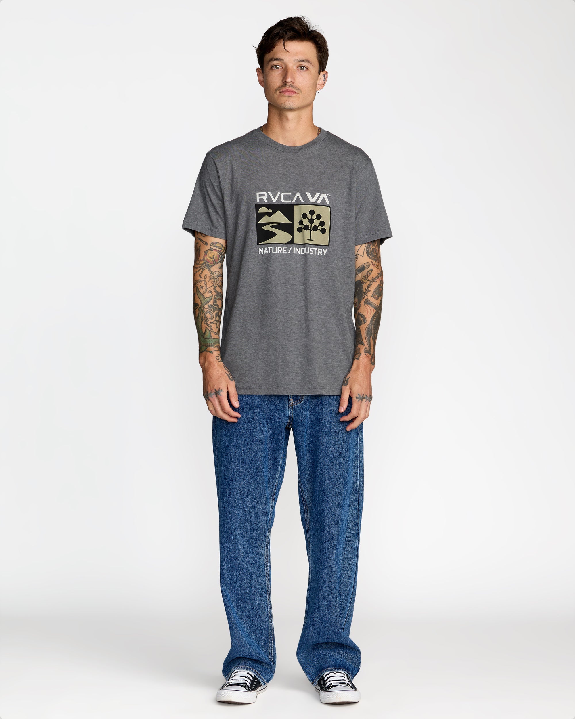 Harvester Short Sleeve Tee - Smoke | RVCA US