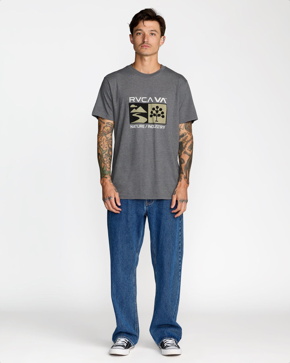 Harvester Short Sleeve Tee - Smoke | RVCA US