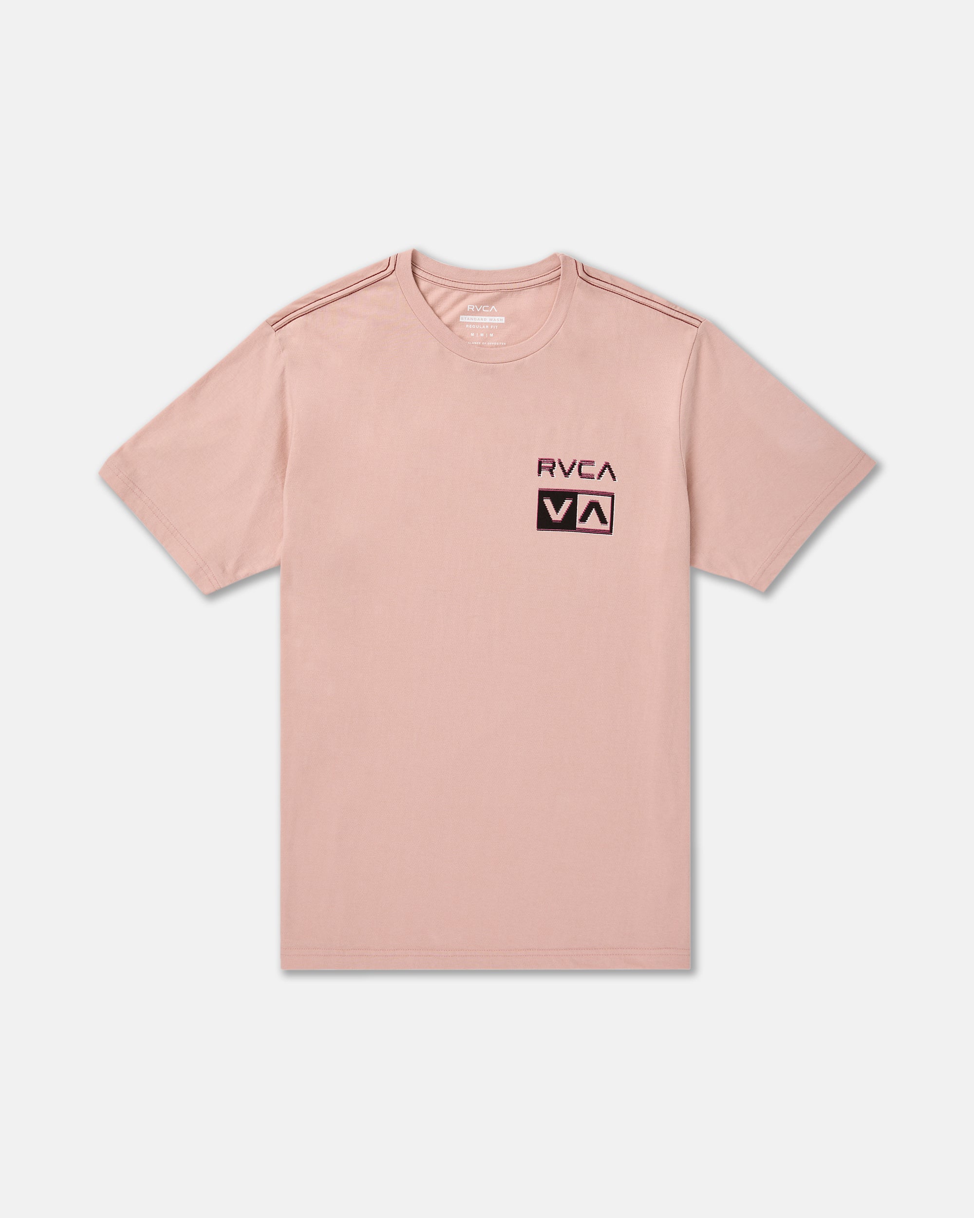 Glitch Short Sleeve Tee - Pale Mauve | RVCA sale
