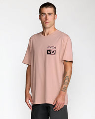 Glitch Short Sleeve Tee - Pale Mauve | RVCA sale