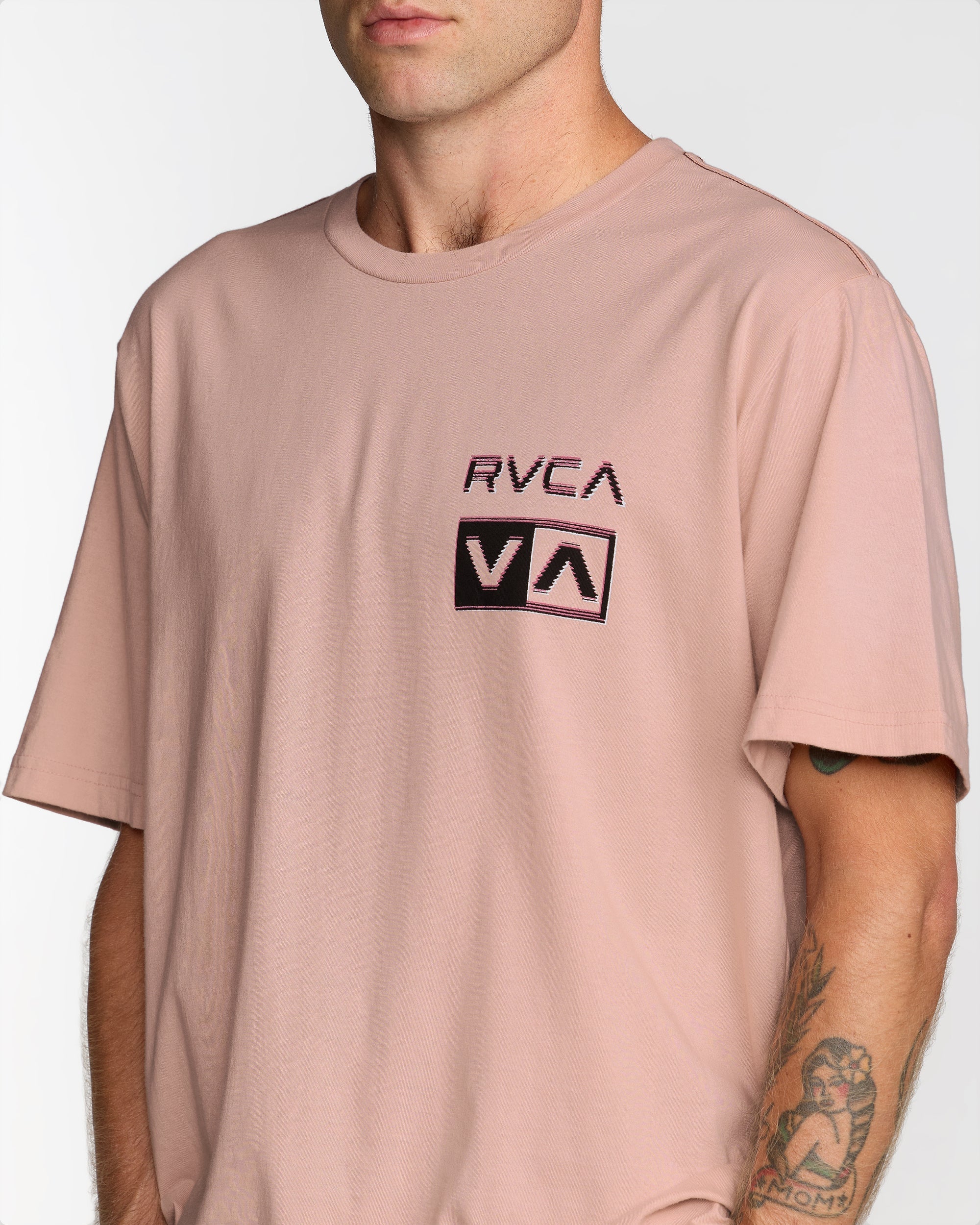 Glitch Short Sleeve Tee - Pale Mauve | RVCA sale