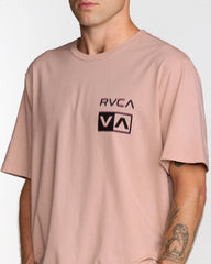 Glitch Short Sleeve Tee - Pale Mauve | RVCA sale