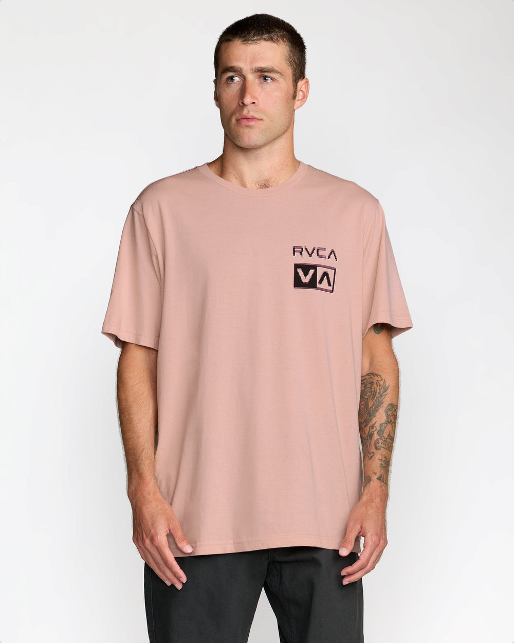 Glitch Short Sleeve Tee - Pale Mauve | RVCA sale