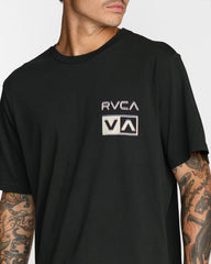Glitch Short Sleeve Tee - Pirate Black | RVCA sale