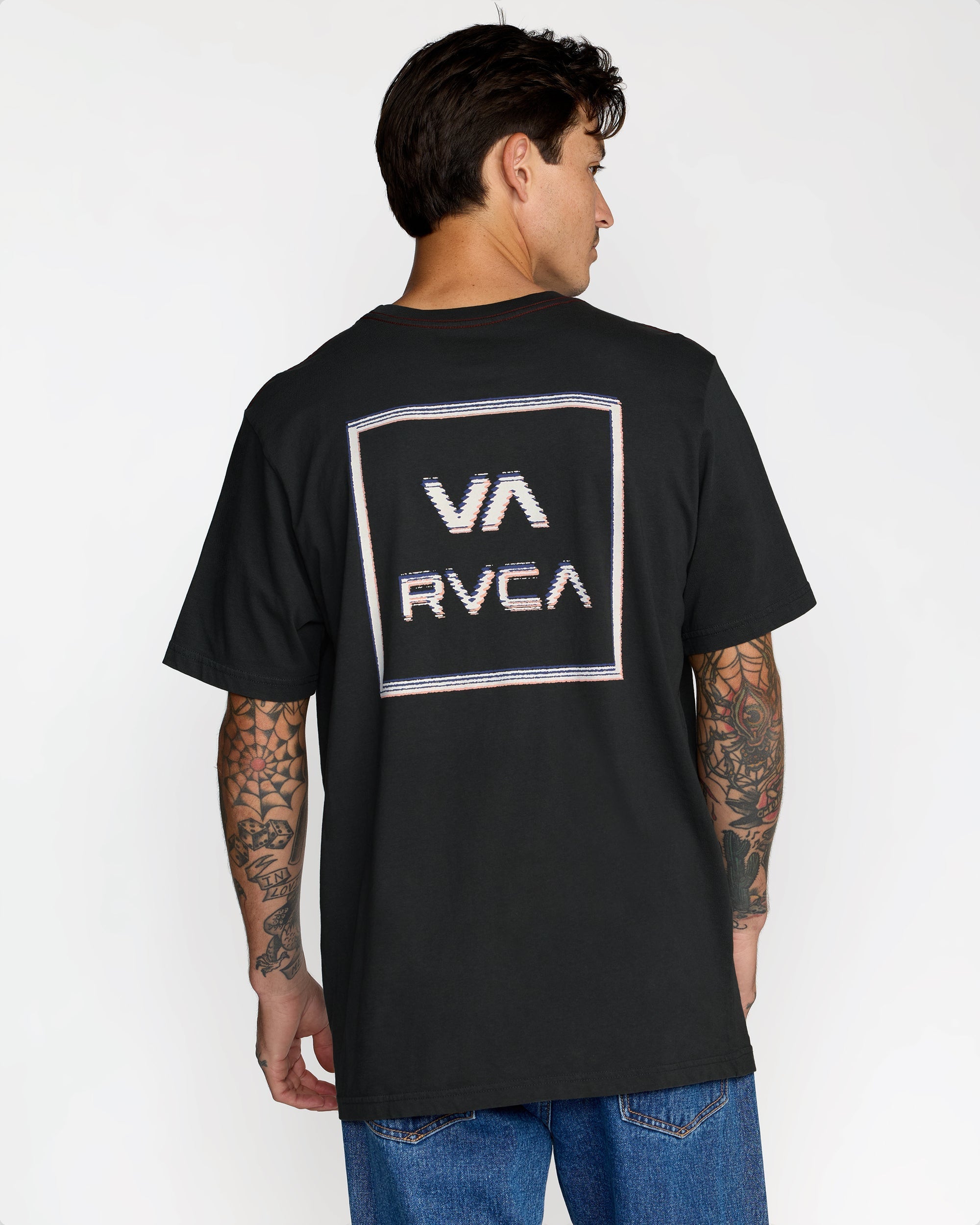Glitch Short Sleeve Tee - Pirate Black | RVCA sale